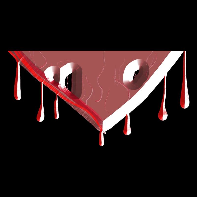 forme de symbole de goutte rouge