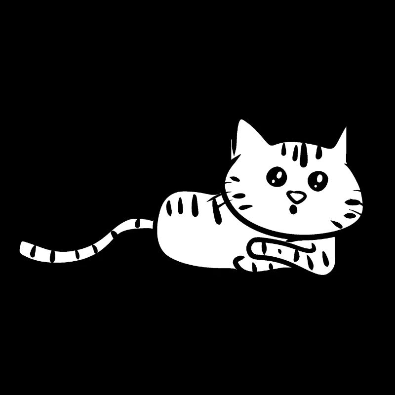 katze liegend neugierig süß tier