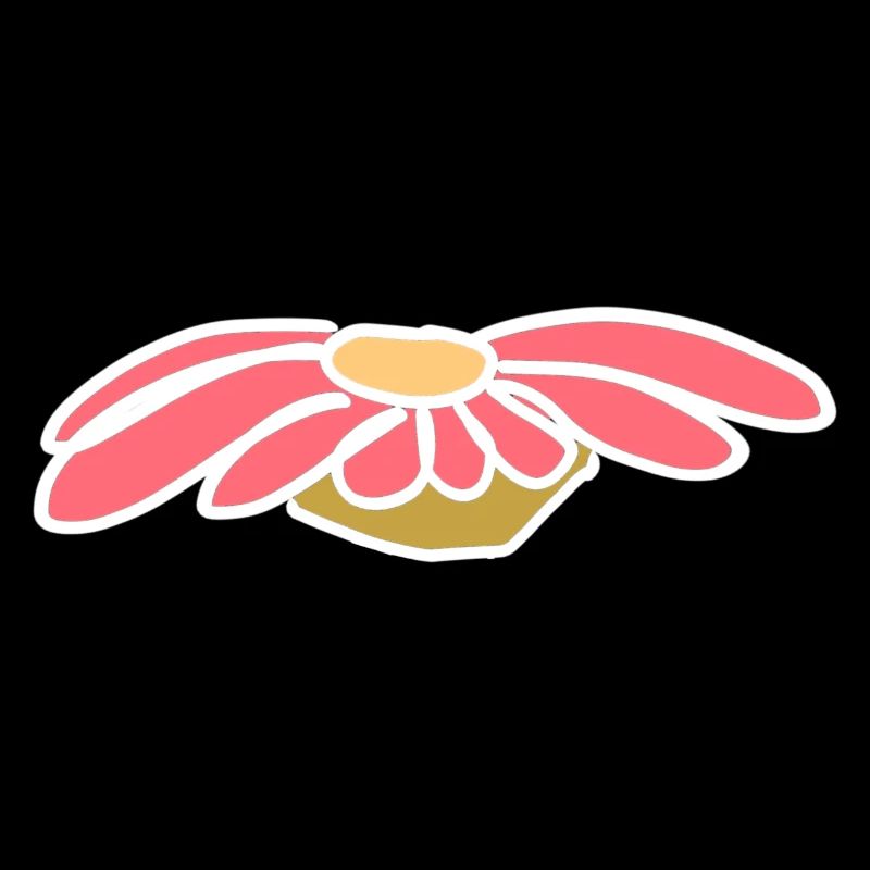 symbole de fleur symbole de forme de plante rose