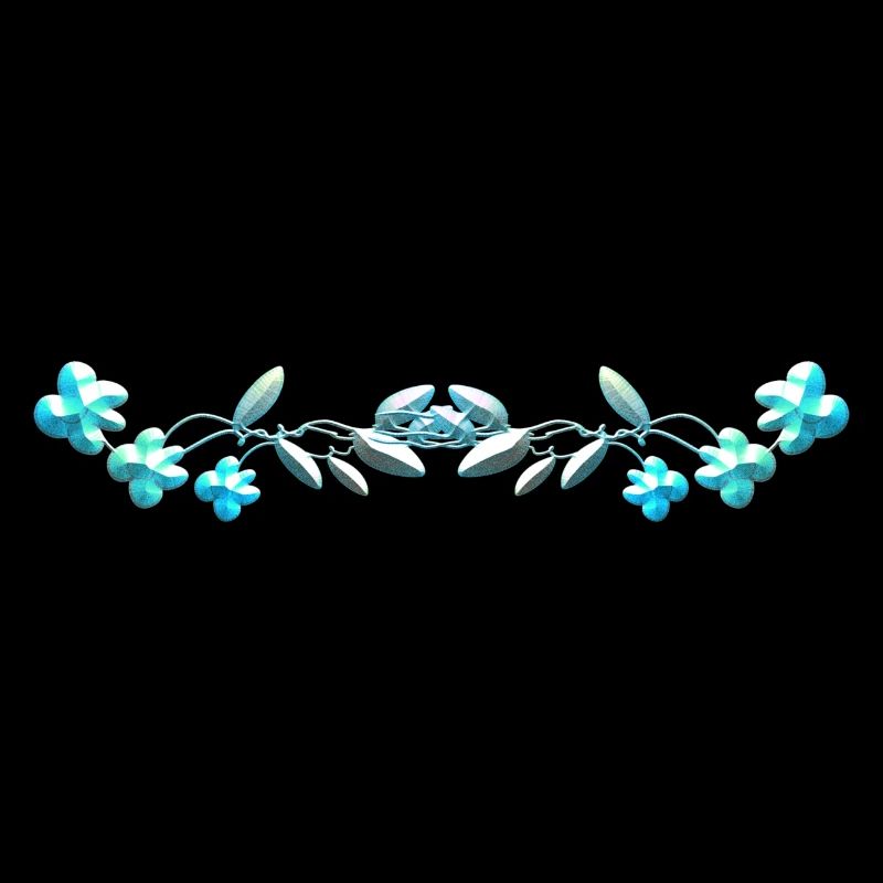 linie blumen blaue