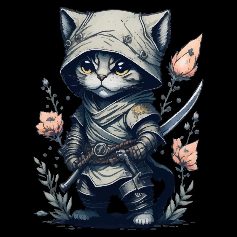 An invincible fighter: Ninja Cat