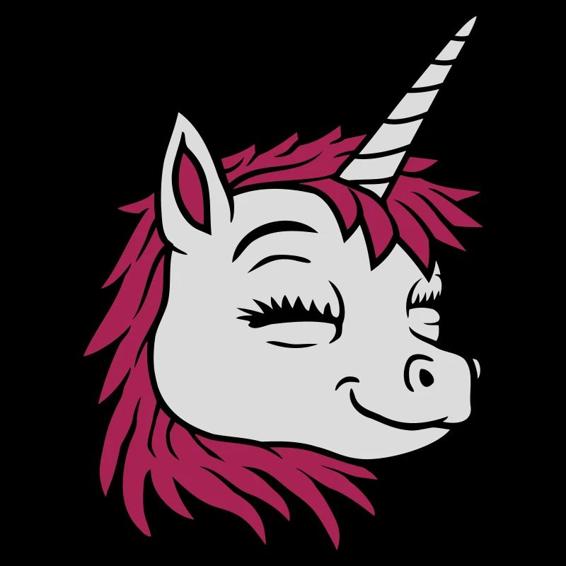 Comic Gesicht glückliches Einhorn