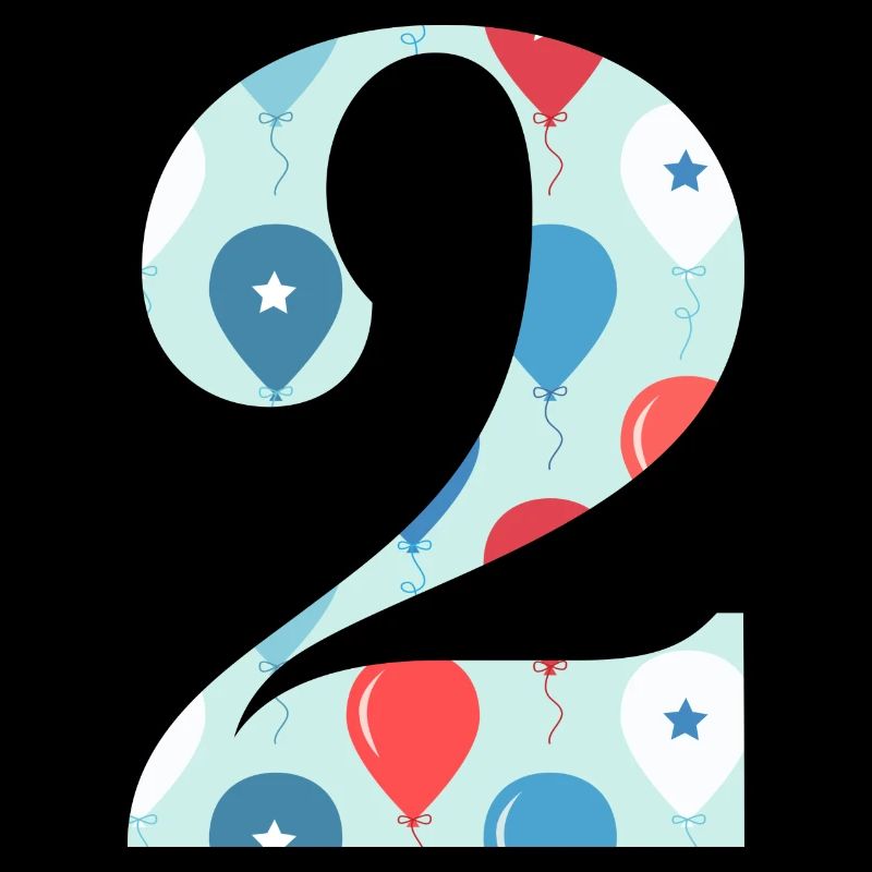 2e anniversaire ballon