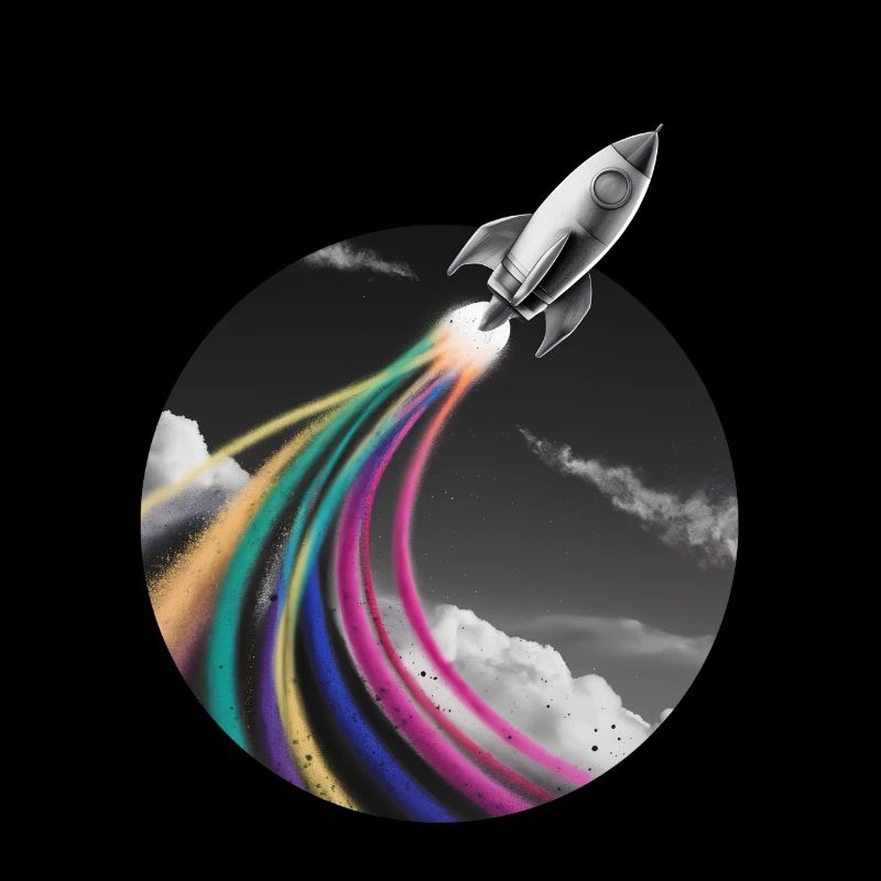 Fusée de pulvérisation colorée