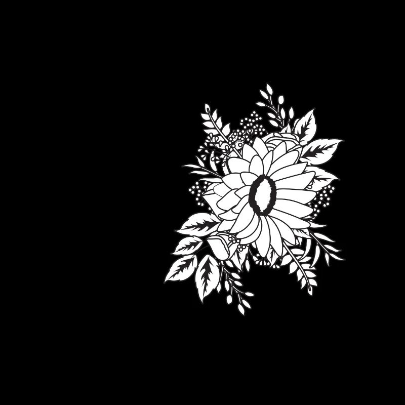 Nummer 3 Schwarze Blumen - 3. Blumenjubiläum