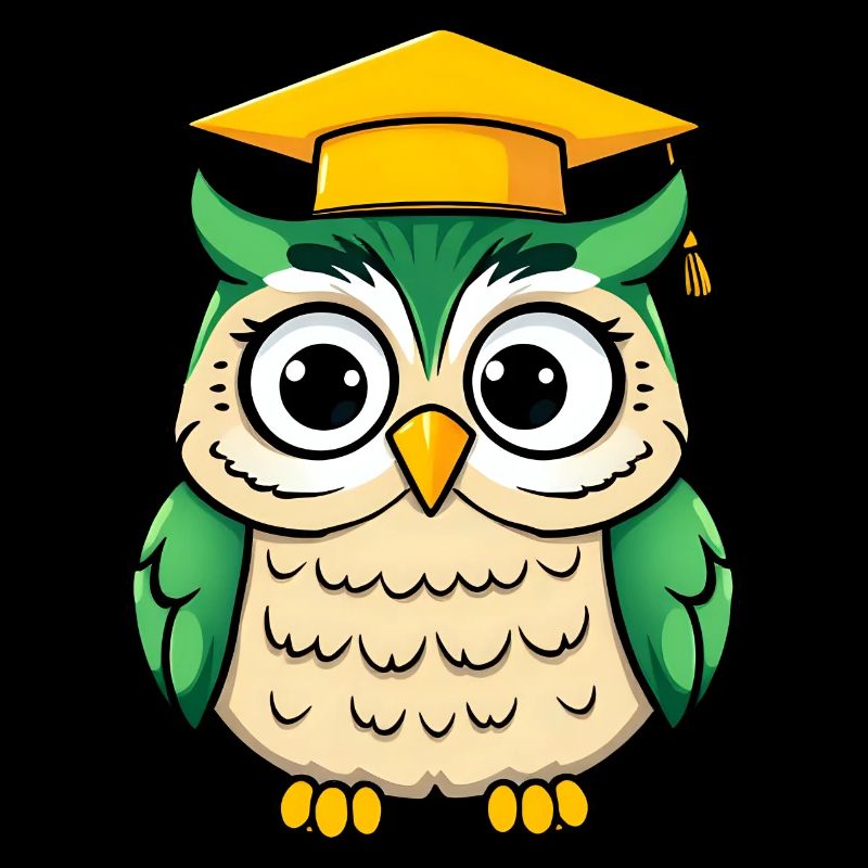 Wise Owl obtient son diplôme en vert vif