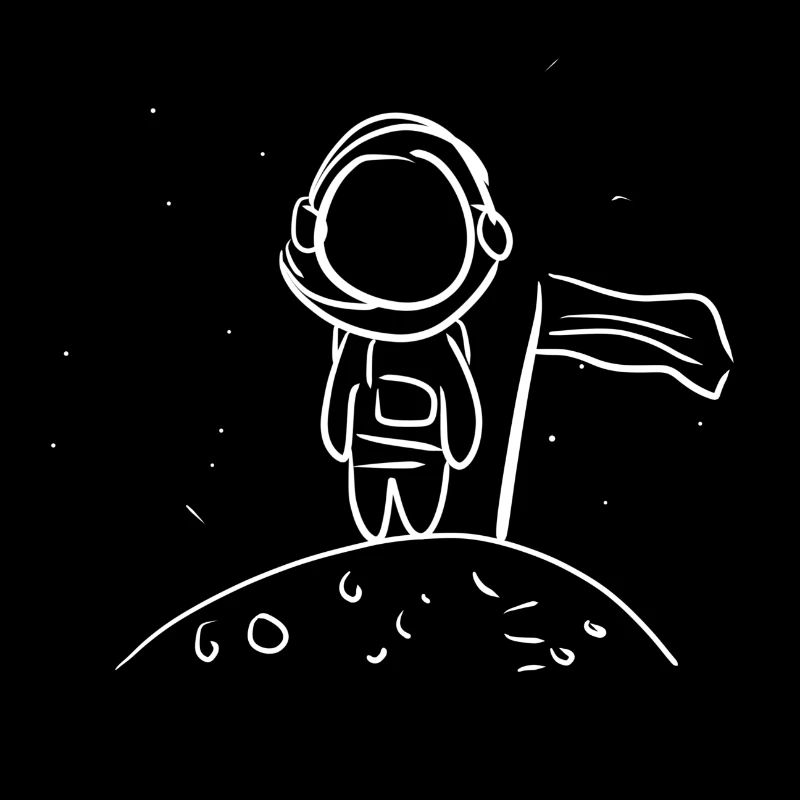 astronaute symbole univers univers lune