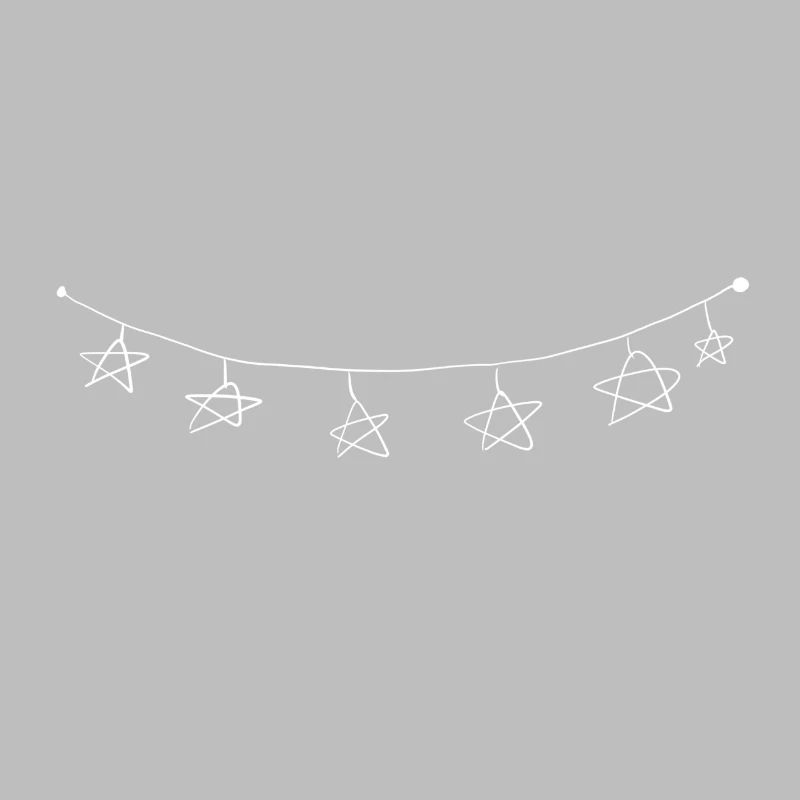 star symbol chain line string light chain