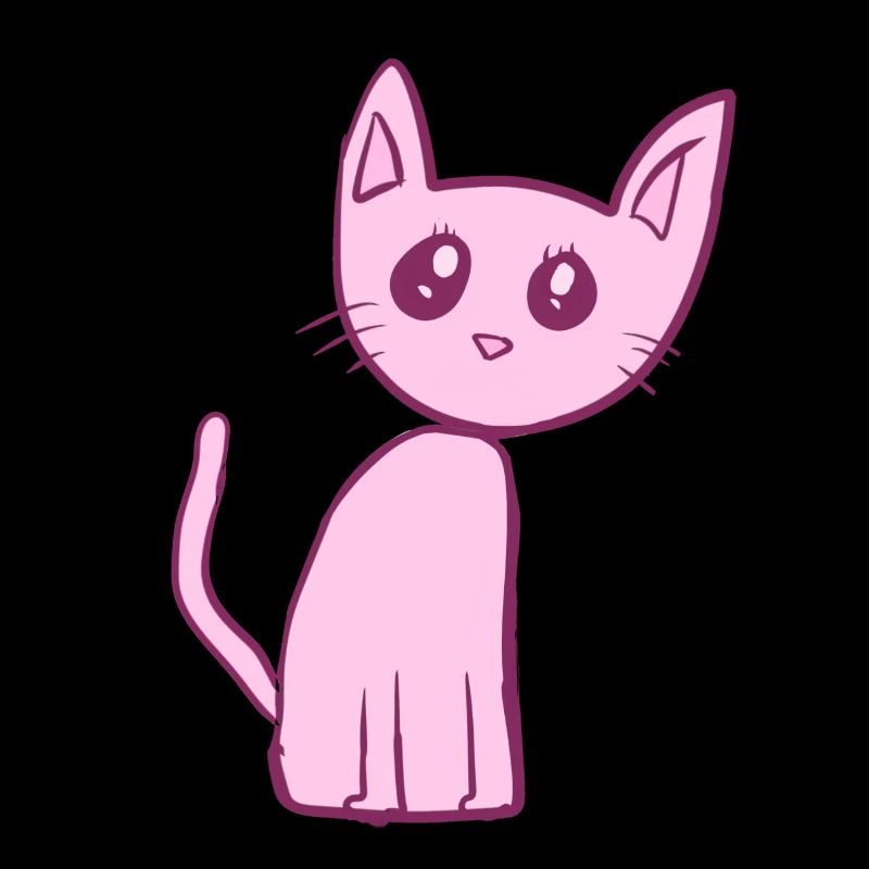 Chat rose animal animal mignon