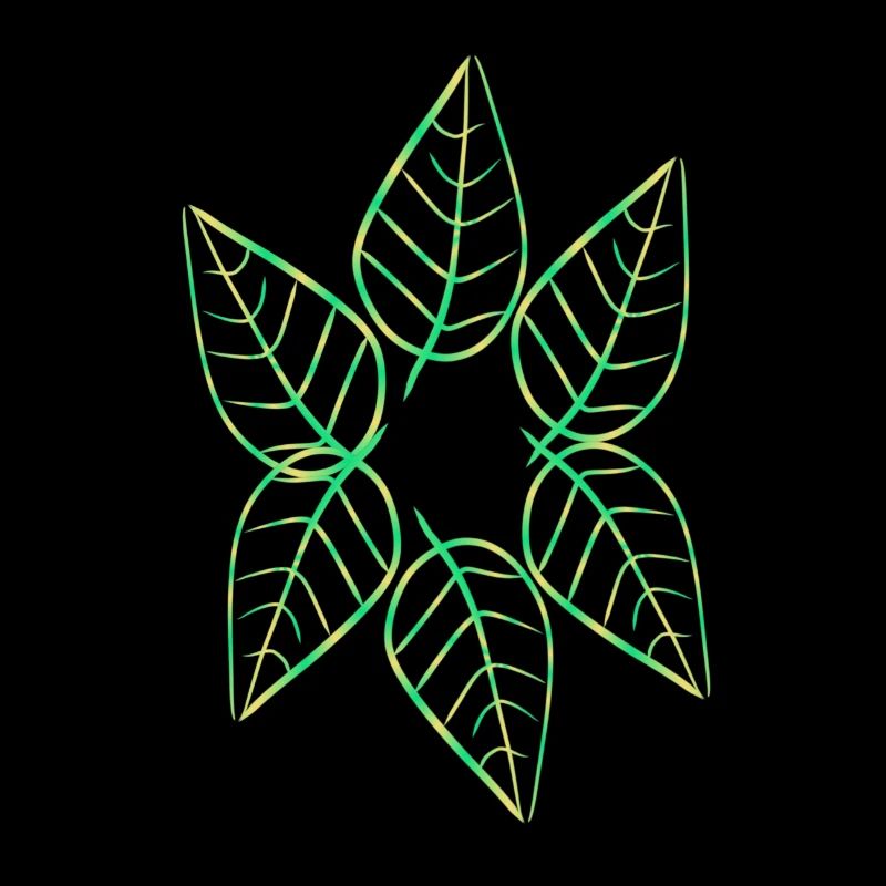 Leaf Symbol Nature Green Pattern Leaves Circle