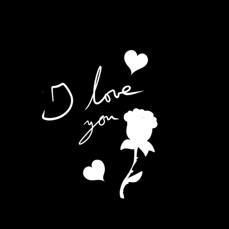 ich liebe dich symbol form blume