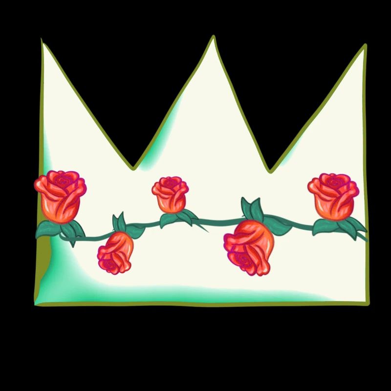 Green Crown Natural Flowers Roses Shape