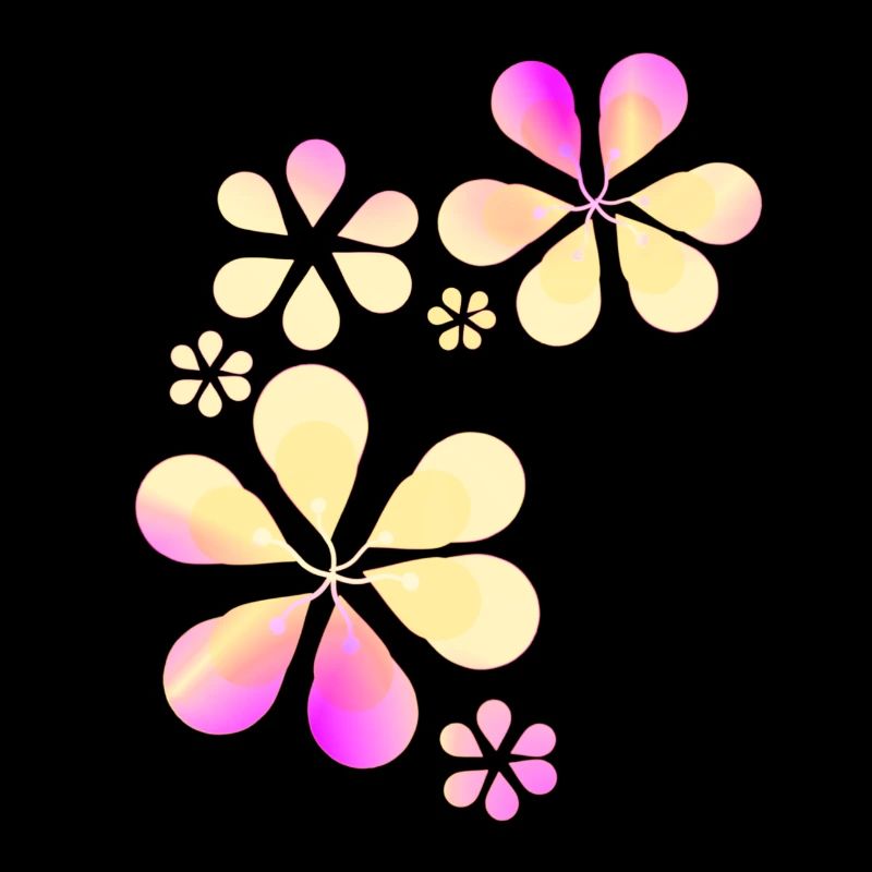 yellow flowers pattern shape flowers