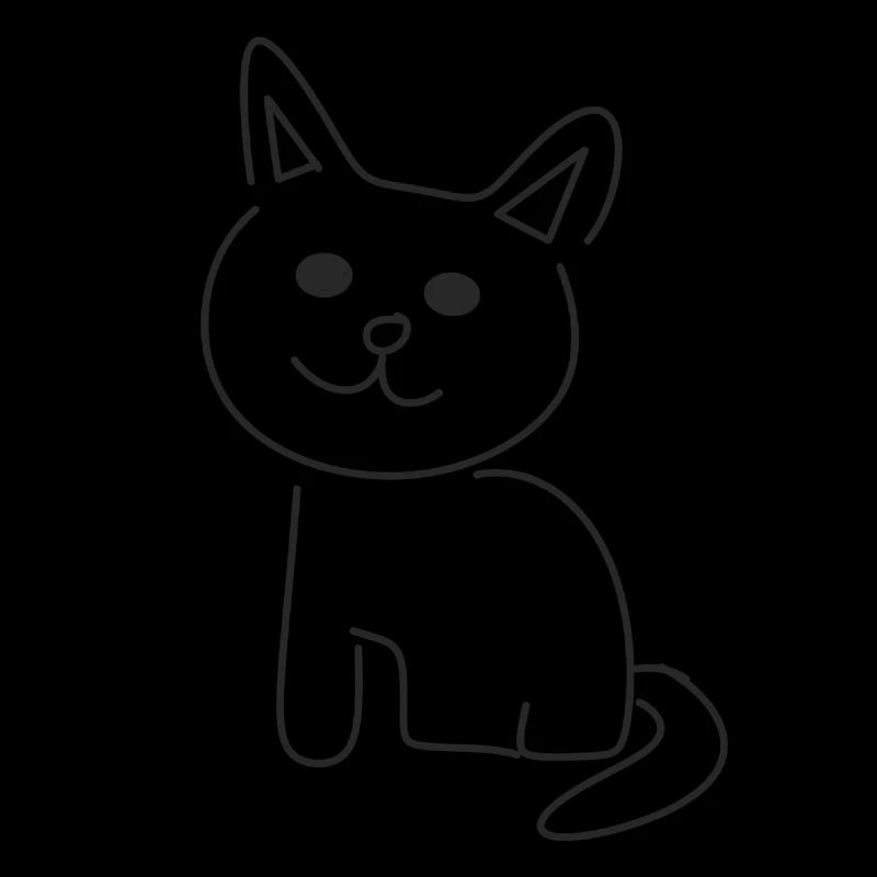 Symbole de chat Animal mignon animal de compagnie