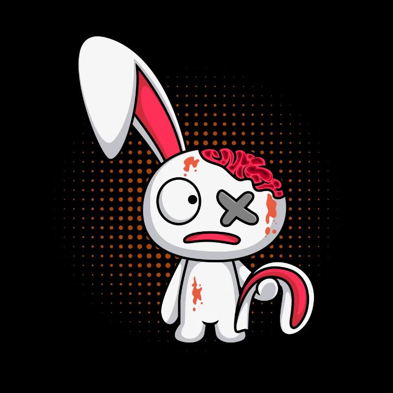 Cuddly Toy Rabbit Horror Halloween