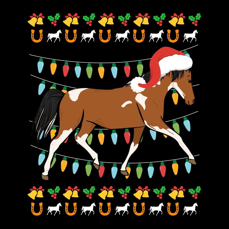 Cavalier de cheval de Noël moche