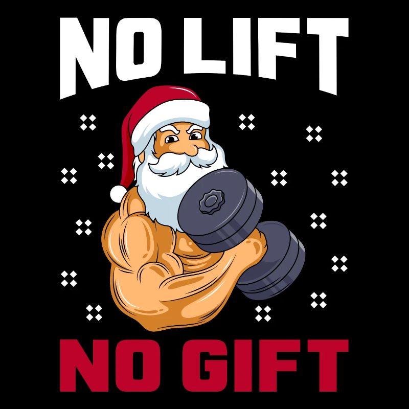 St. Nicholas with dumbbells No Lift no Gift