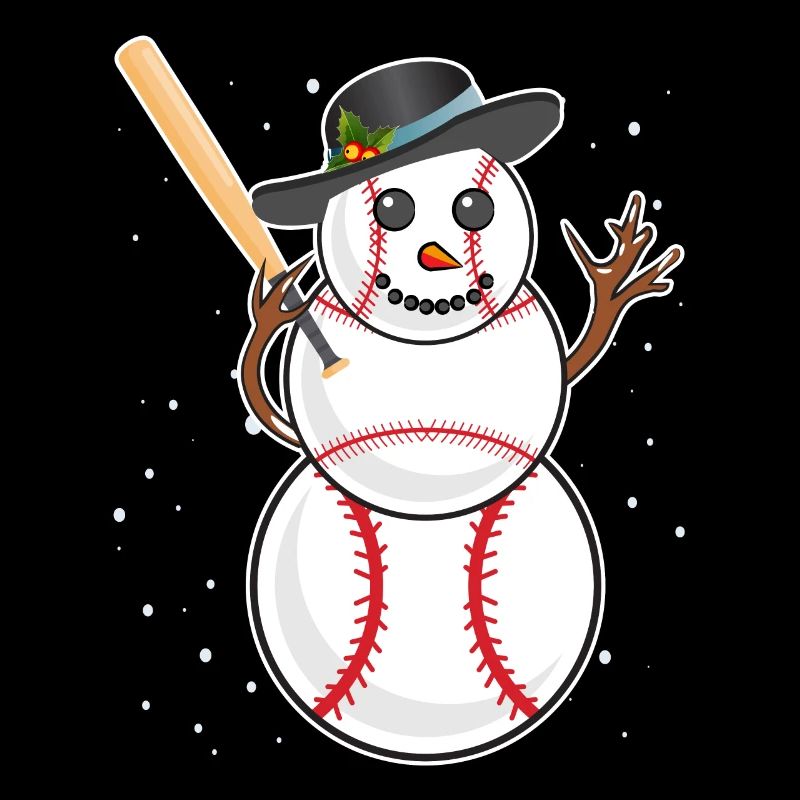 Baseball Schneemann Baseball Spieler Baseballer