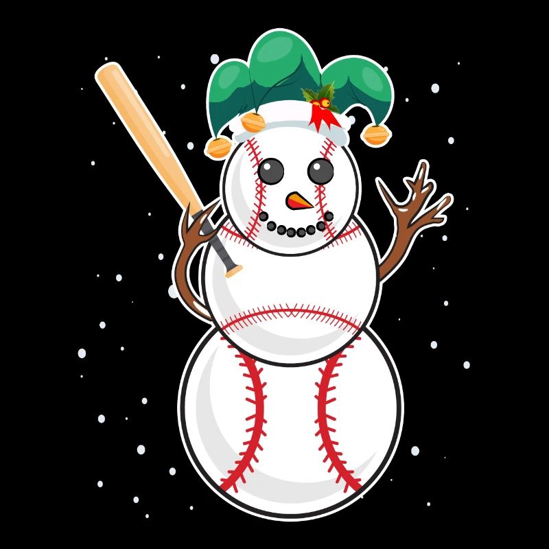 Baseball Schneemann Baseball Spieler Baseballer