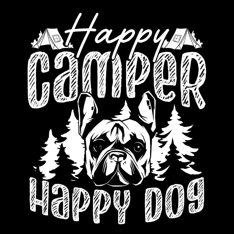 Glücklicher Camper Glücklicher Hund