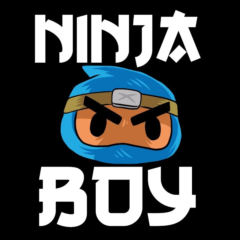 Süßer Blauer Ninja junge