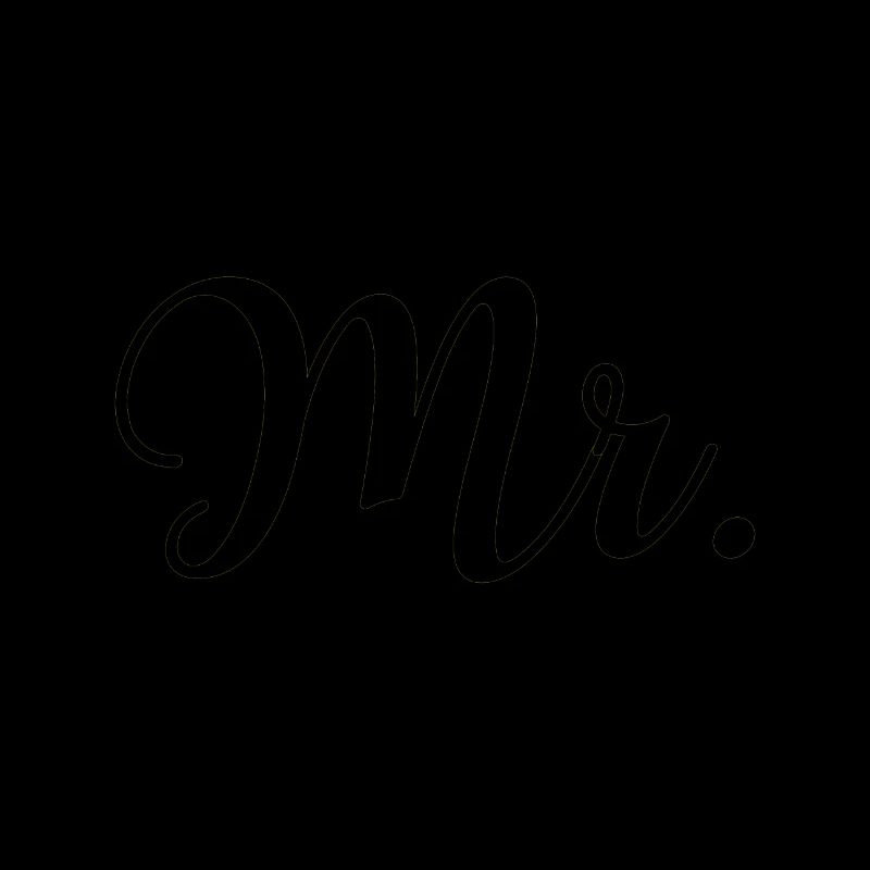 Conception de marié de mariage M. & Mme Just Married