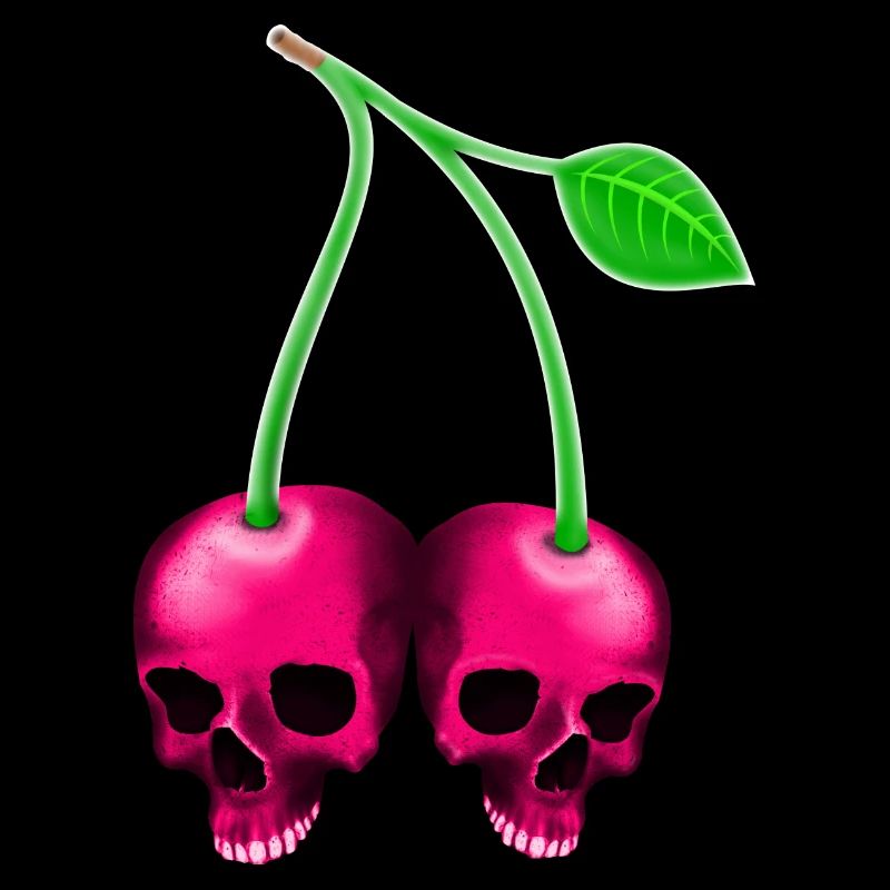 Crâne Cherry Pink