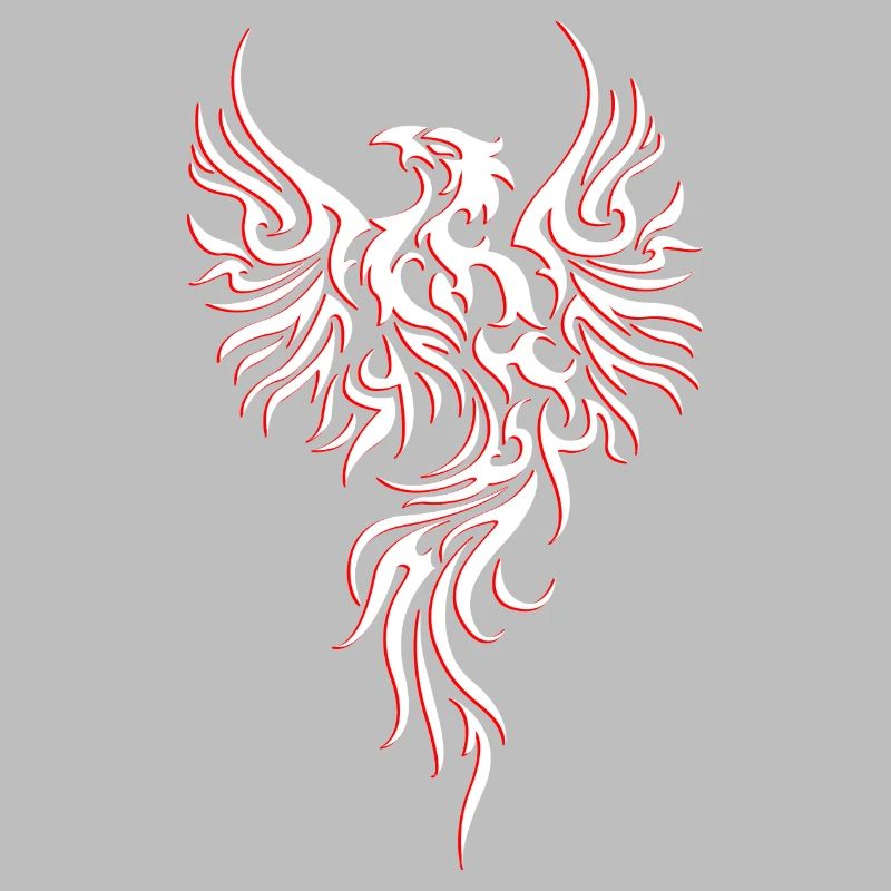 Phoenix Tribal Pattern Tattoo Art