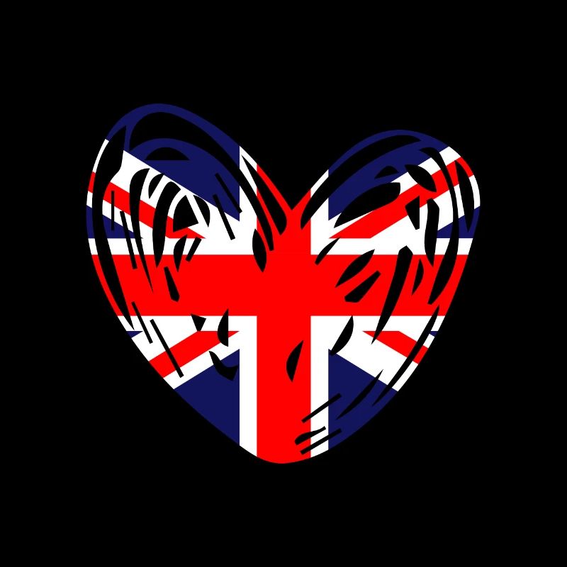 Union Jack Heart | UK Flag | British