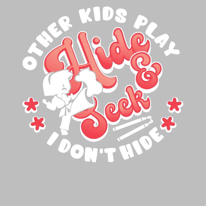 D’autres enfants jouent à cache-cache Je ne me cache pas