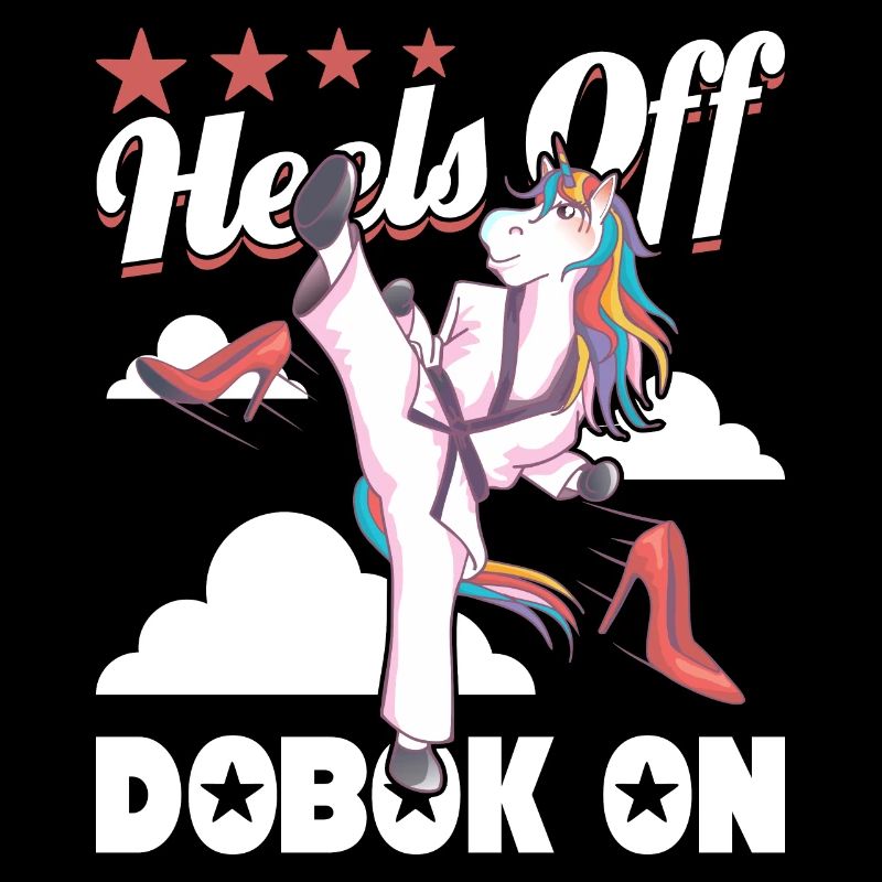 heels off dobok on