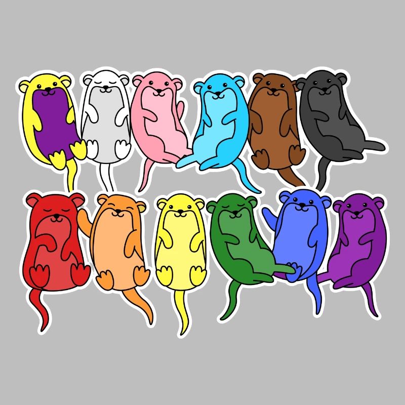 Fierté Progrès Flag Otter Égalité