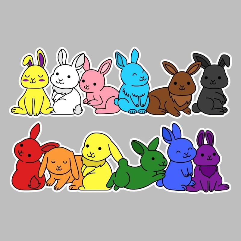 Fierté Progrès Flag Lapin Égalité