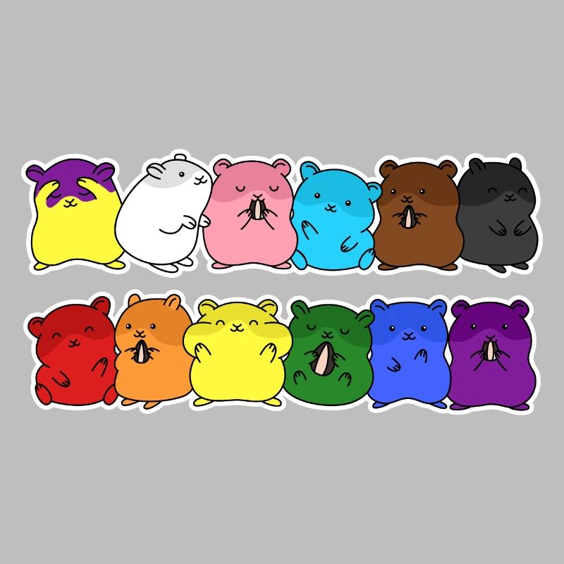 Fierté Progrès Flag Hamster Egalité