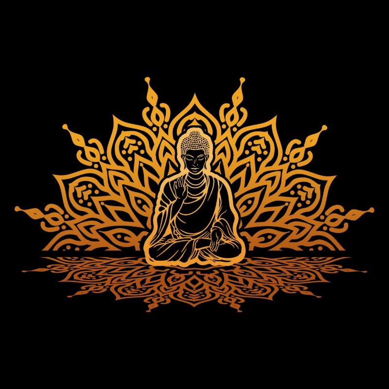 Buddha Mönch Namaste Buddhaful Tag I Geschenk