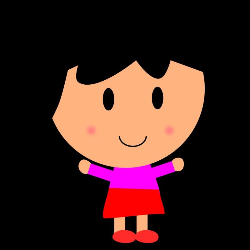 Mädchen Cartoon