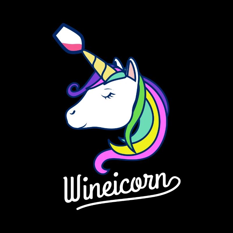 LA UNICORNE DU VIN | ALCOOL CADEAU DE CONCEPTION DRÔLE