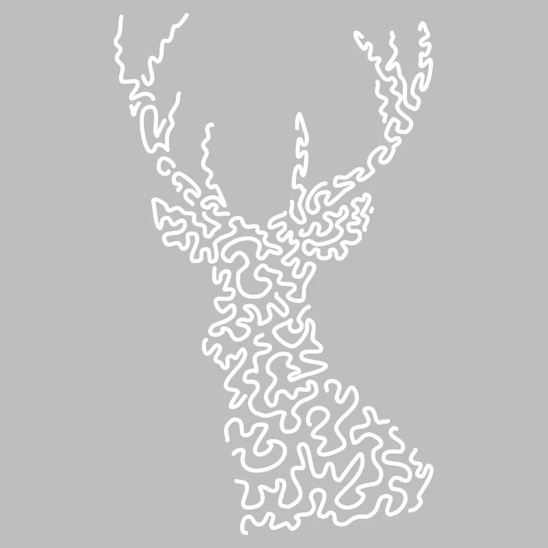 Idée cadeau abstrait de cerf cool élégant