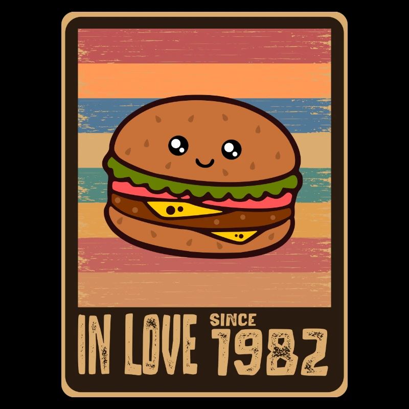 Burger Hamburger Geburtstag 1982