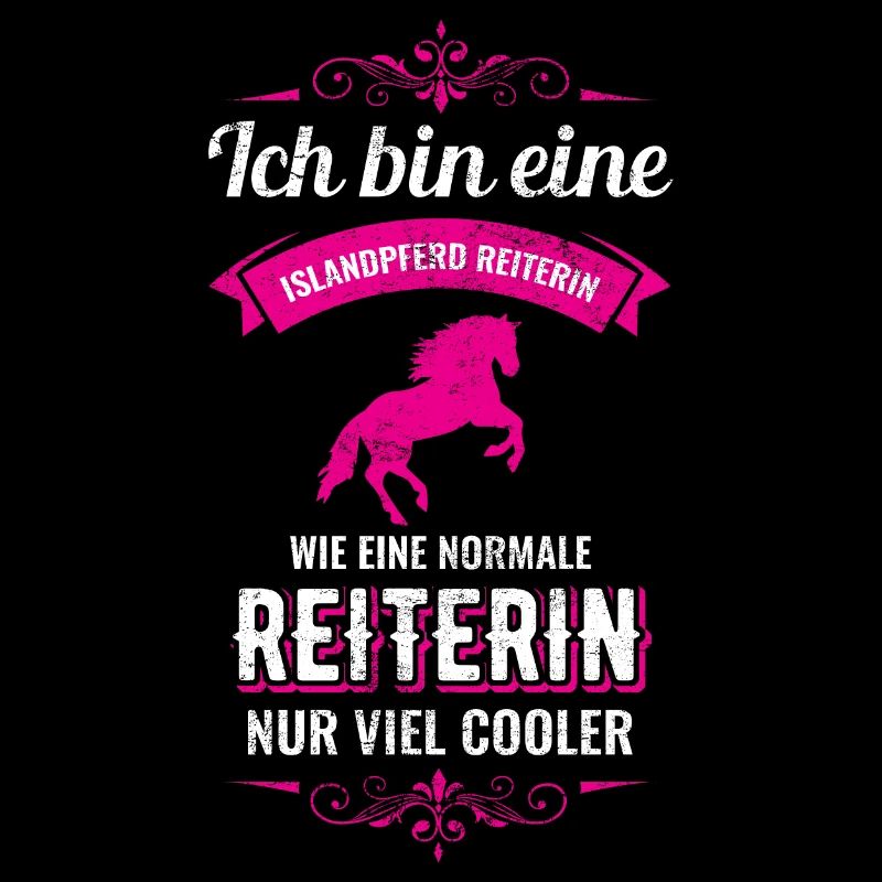 Isländer Islandpferd Pferd Reiterin Geschenk