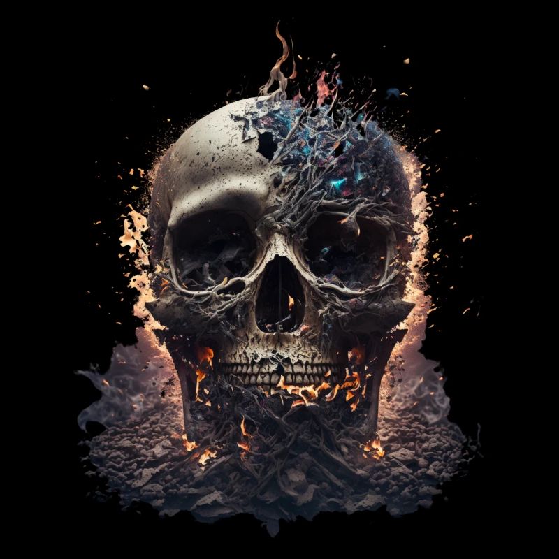 Skull And Bones Baptised In Flames III