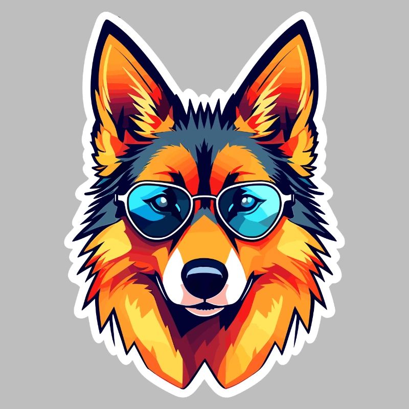 German Shepherd Illustration