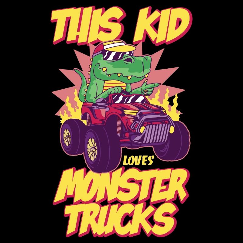 Dieses Kind Liebt Monstertrucks