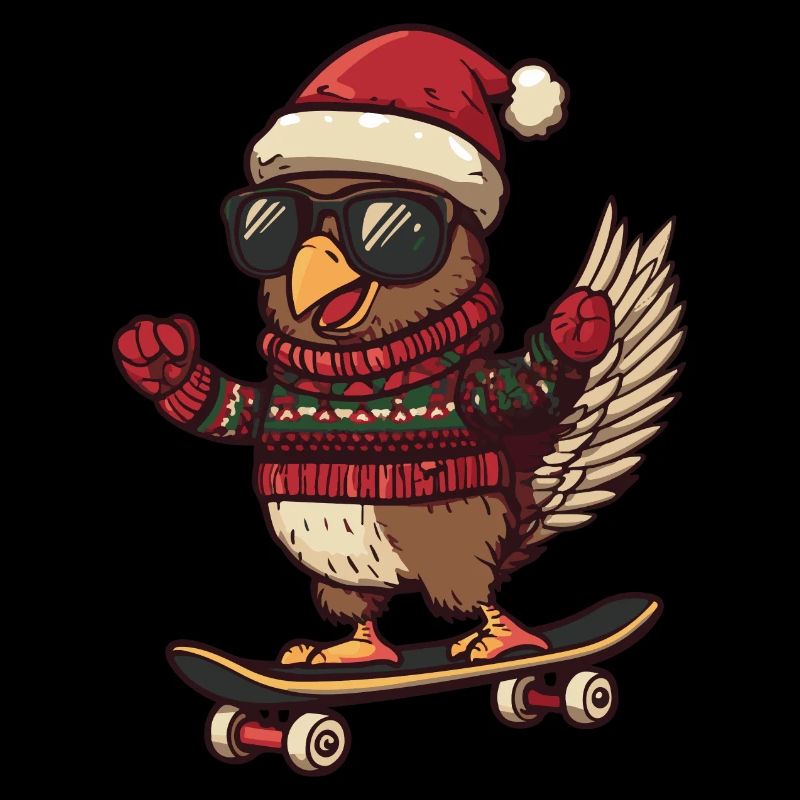 Dinde Noël drôle