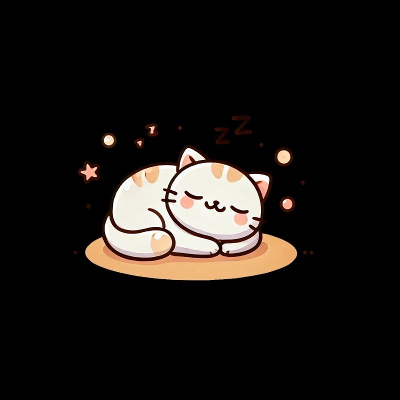 Cute Sleeping Baby Cat 2