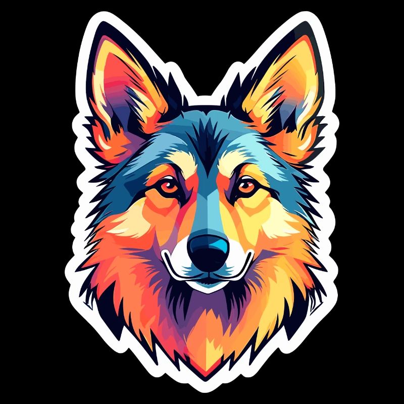 German Shepherd Illustration