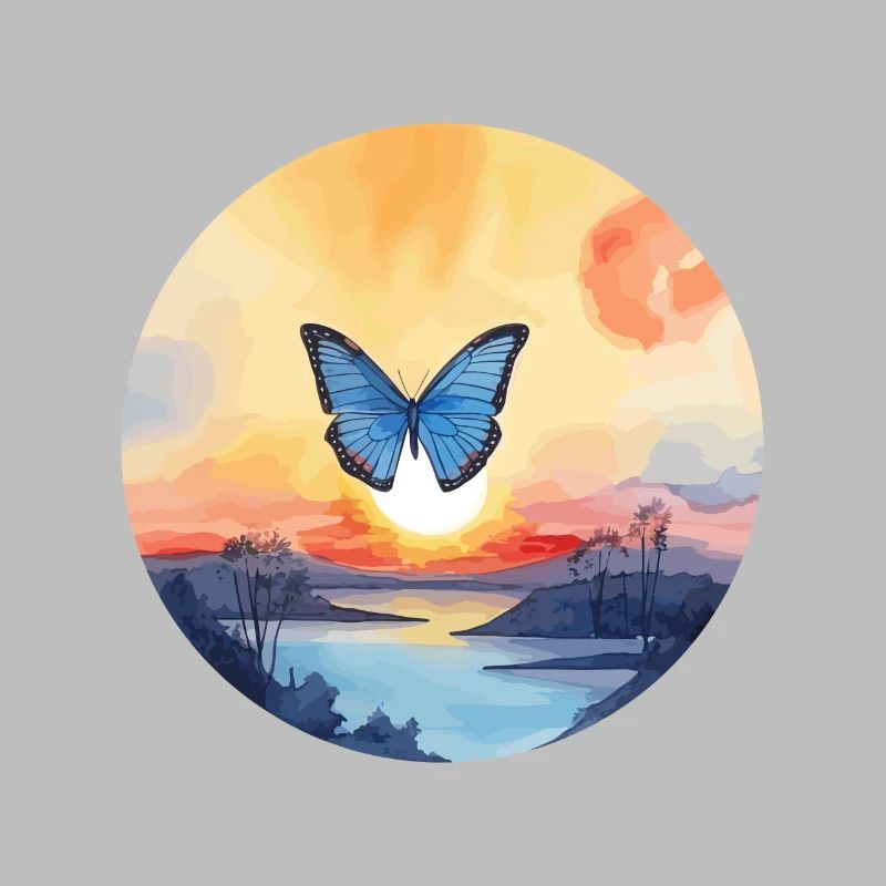 Morpho Papillon Bleu