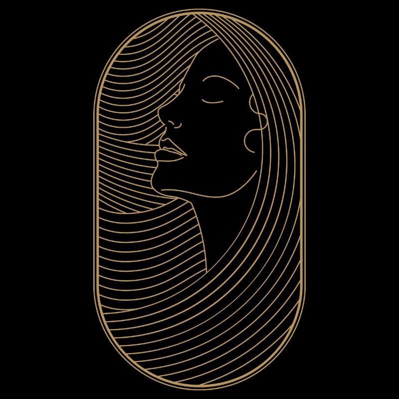 Beauty Artdeco Digital Art Prints - Objets de collection