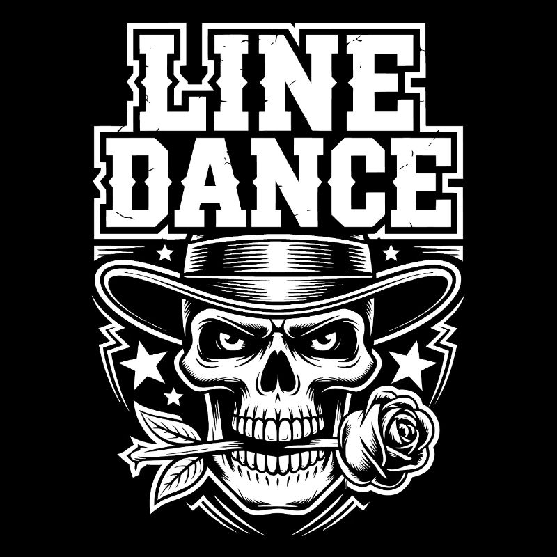 Line Dance Skull Tee