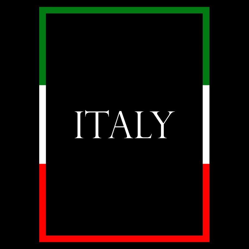 Italie, Italie Lettrage de déclaration avec drapeau